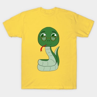 An adorable snake wearing glasses T-Shirt